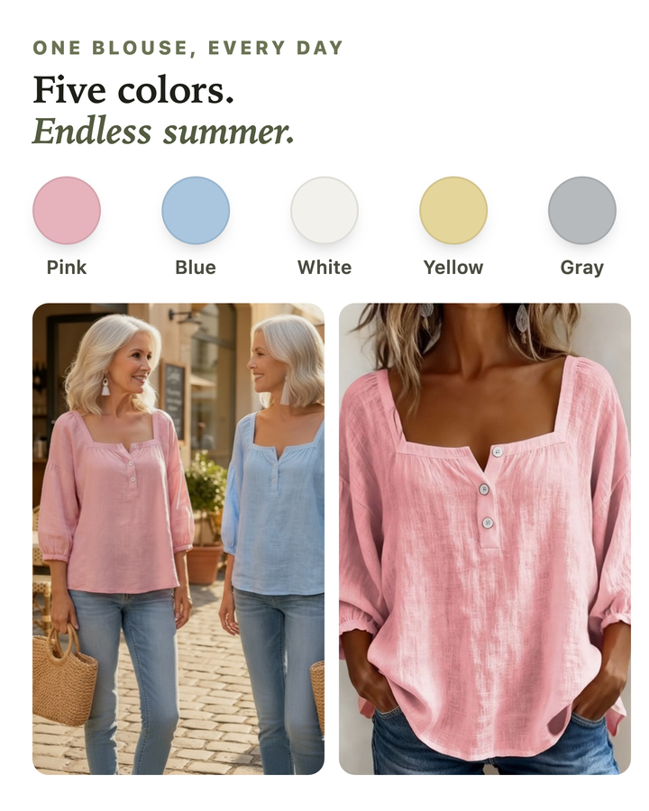 Gertrude available in five colors: pink, blue, white, yellow, gray