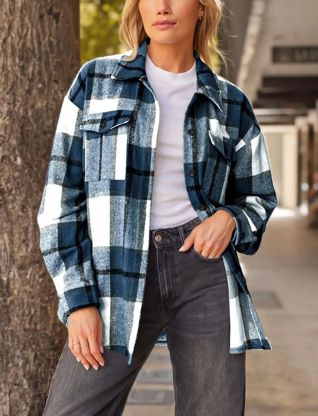 Leticia | cosy Plaid Shacket